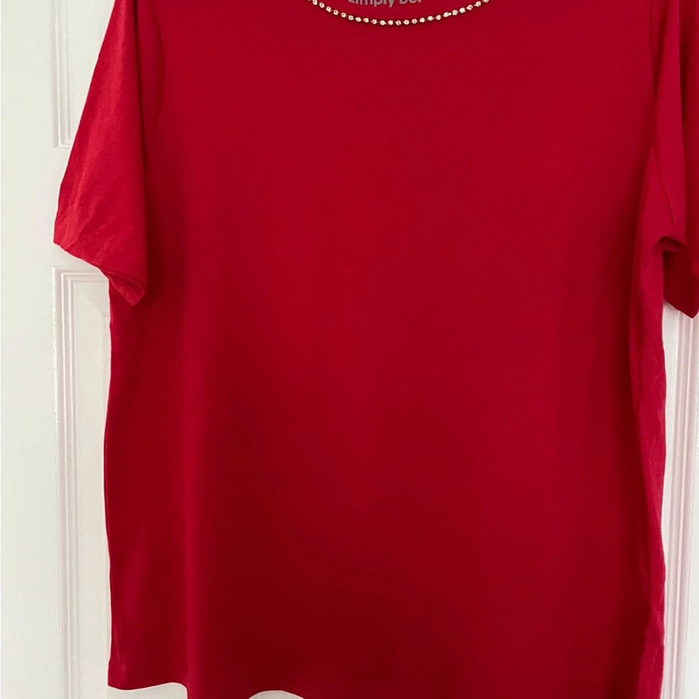 Elegant Red Women's Top